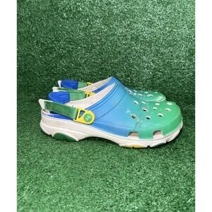 Crocs Sprite Coca-Cola Clog Mens Size 11 Green Lemon Comfort All Terrain Sandals